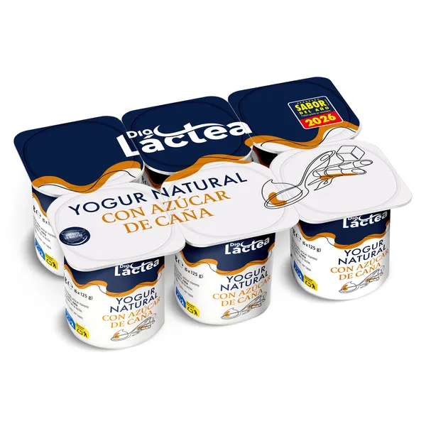 Yogur natural con azúcar de caña Dia Láctea 6 x 125 g 3