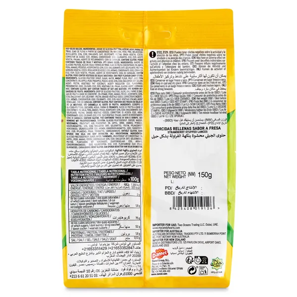 Regaliz rellenos torcido Damel 150 g 2