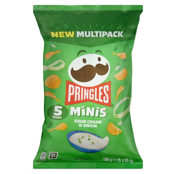 Pringles sour cream & onion mini 5 x 20 g 2