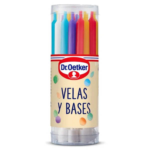 Velas de cumpleaños y bases Dr. Oetker 20 unidades 2