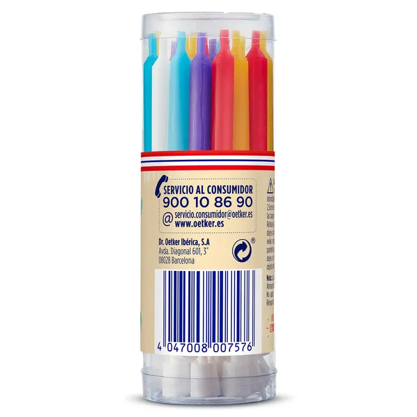 Velas de cumpleaños y bases Dr. Oetker 20 unidades 7