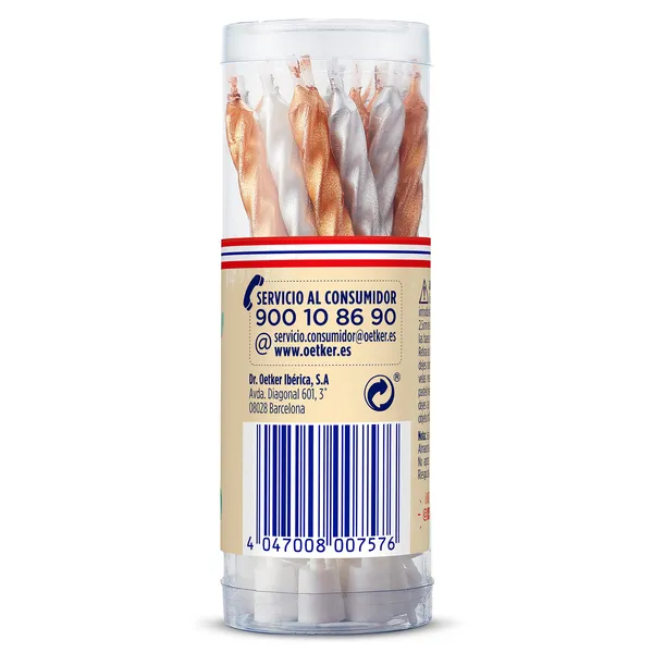 Velas de cumpleaños y bases Dr. Oetker 20 unidades 9