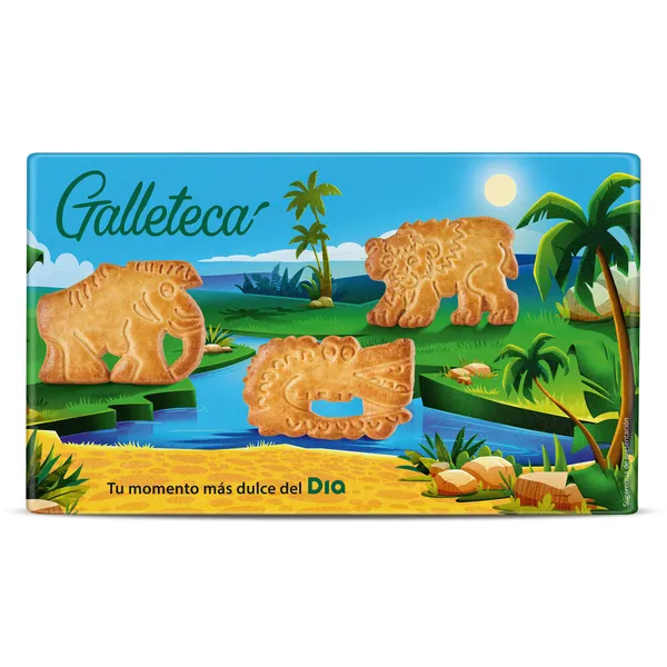Galletas de animales prehistóricos Galleteca de Dia 130 g 2