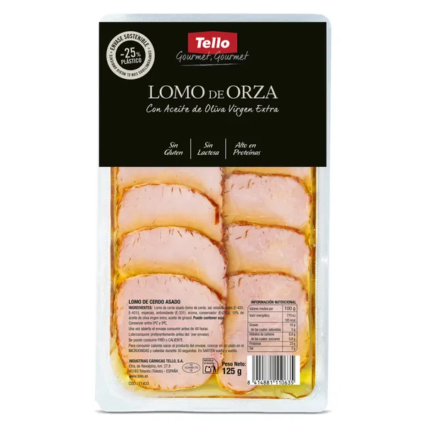 Lomo de orza Tello 125 g 2