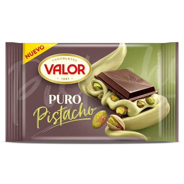 Chocolate puro con pistacho Valor 150 g 2