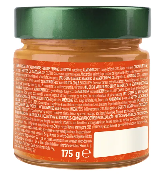 Crema de mango y almendras Nut's amore 175 g 3