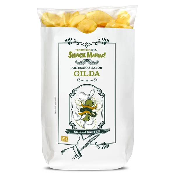 Patatas fritas artesanas sabor gilda Dia Snack Maniac 150 g 2