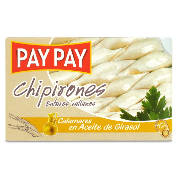 Chipirones rellenos en aceite girasol Pay pay 72 g 2