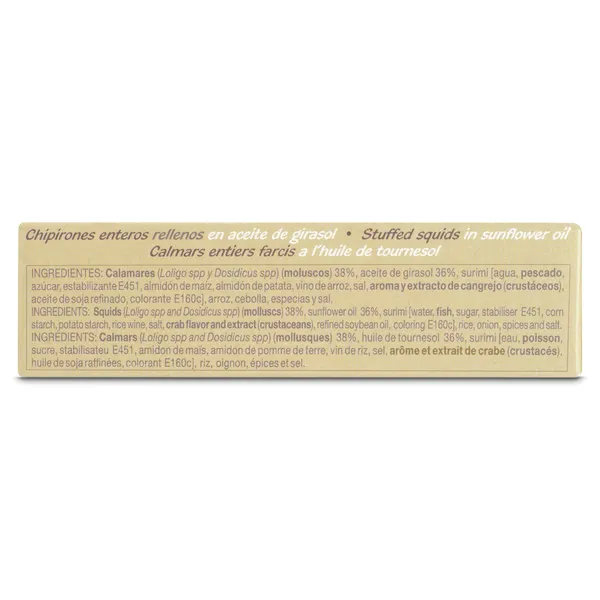 Chipirones rellenos en aceite girasol Pay pay 72 g 3