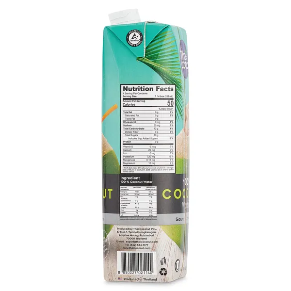 Agua de coco Thai coco 1 L 5