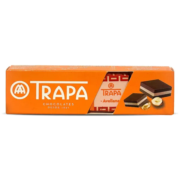 Bombones cortados avellana Trapa 40 g 2