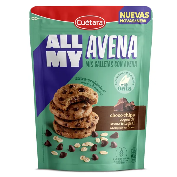 Galletas de avena con pepitas chocolate Cuétara 160 g 2