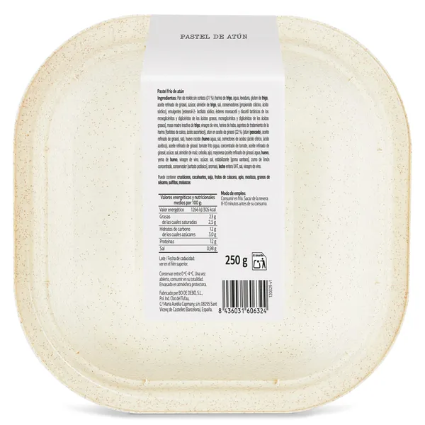 Pastel de atún Selección de Dia 250 g 4