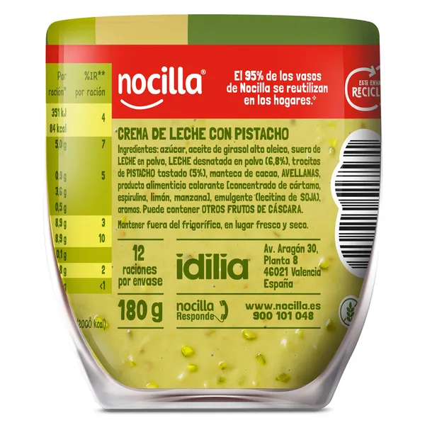 Crema de pistacho Nocilla 180 g 5