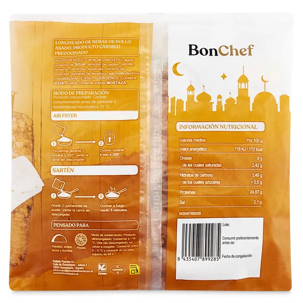 Carne de kebab de pollo Bonchef 250 g 3