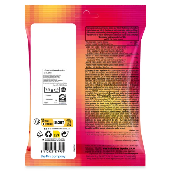 Crunchy kisses cereza Fini 75 g 3