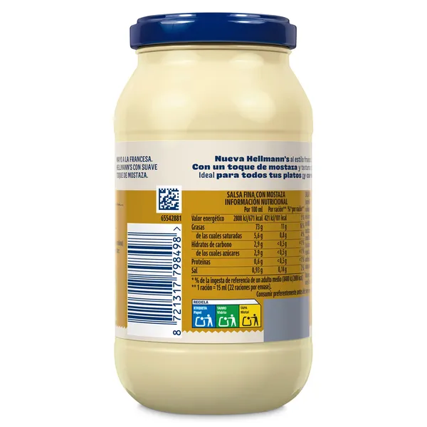Mayonesa a la francesa Hellmann's 340 ml 3