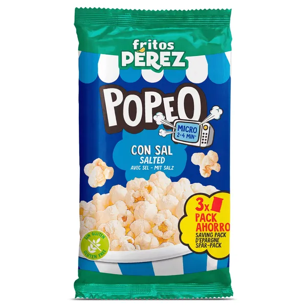 Palomitas con sal para microondas Fritos Pérez 300 g 2