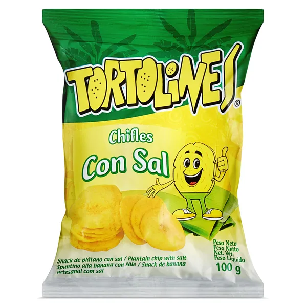 Snack de platano con sal Tortolines 100 g 2