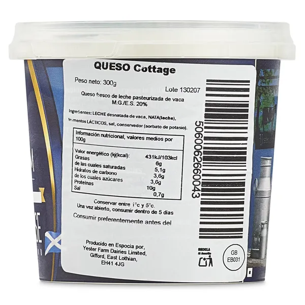 Queso fresco cottage Yester Farm 300 g 4