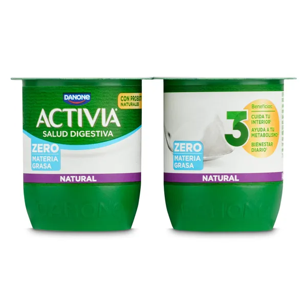 Bífidus natural desnatado Activia pack 4 x 120 g 2