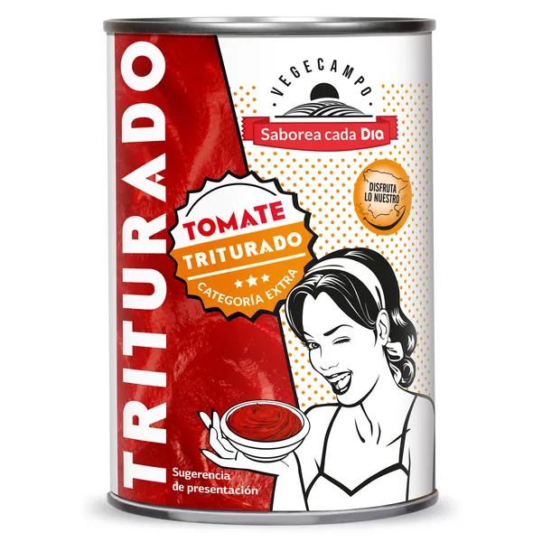 Tomate triturado Dia Vegecampo lata 400 g 2
