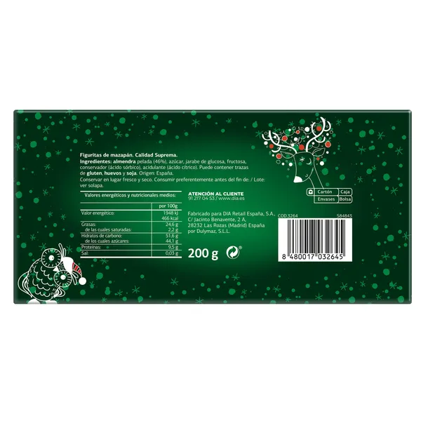 Figuritas de mazapán Dulce Noel Dia caja 200 g 3