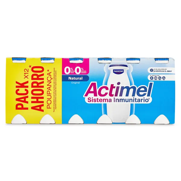 Bebida natural Actimel pack 12 x 100 g 2