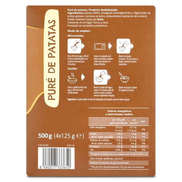 Puré de patatas Dia Patatas Unidas 500 g 4