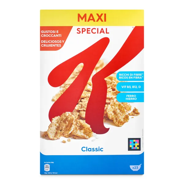 Cereales copos de trigo integral y arroz Kellogg's Special K caja 700 g 2