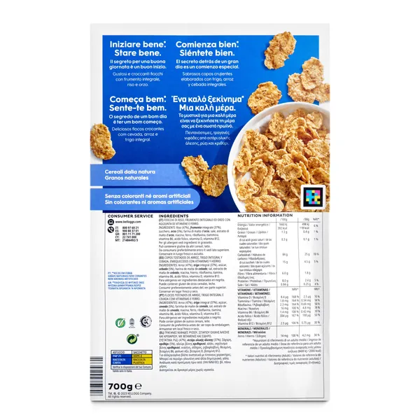 Cereales copos de trigo integral y arroz Kellogg's Special K caja 700 g 3