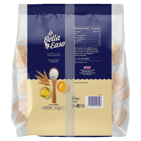 Magdalenas La bella easo bolsa 261 g 2