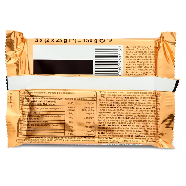 Barritas de chocolate y galleta rellena de caramelo Twix bolsa 150 g 3