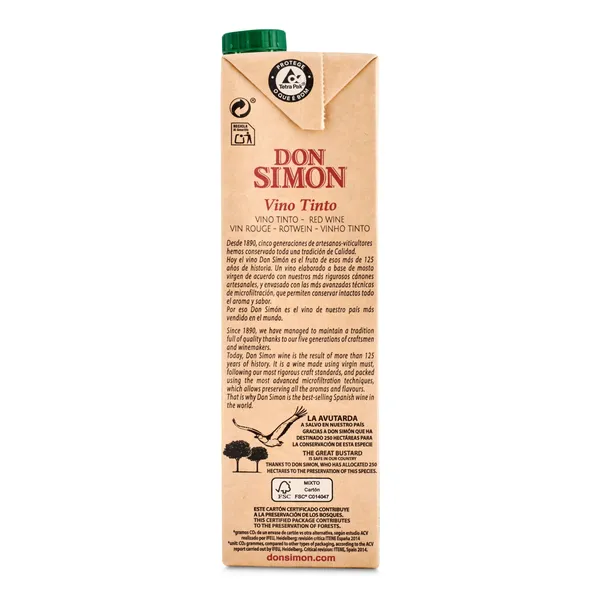 Vino tinto Don Simón 1 L 4