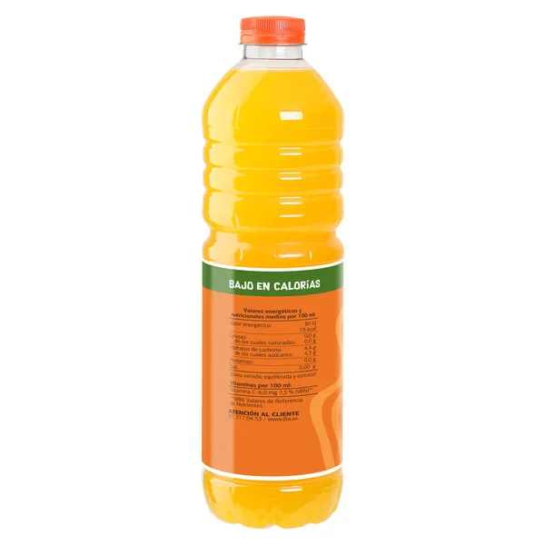 Refresco de naranja sin gas Dia Upss botella 1.5 L 3