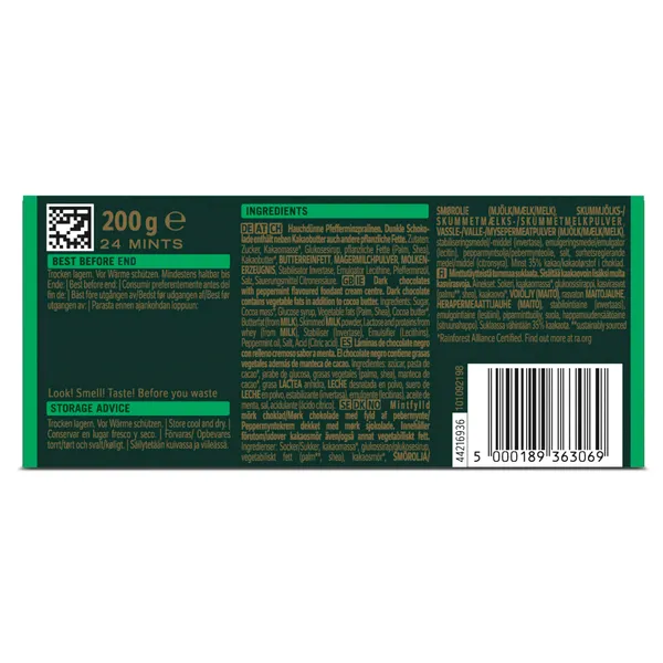 Láminas de chocolate y menta After Eight Nestlé estuche 200 g 4