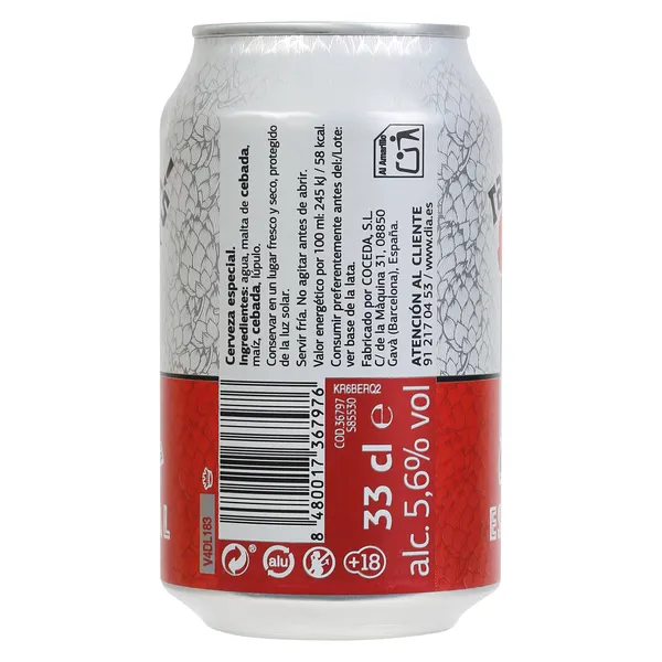 Cerveza especial Dia Ramblers 33 cl 4