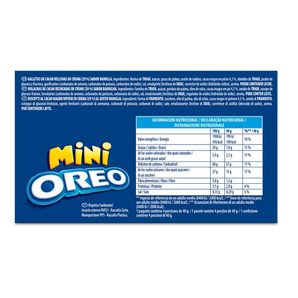 Mini galletas Oreo 160 g 3