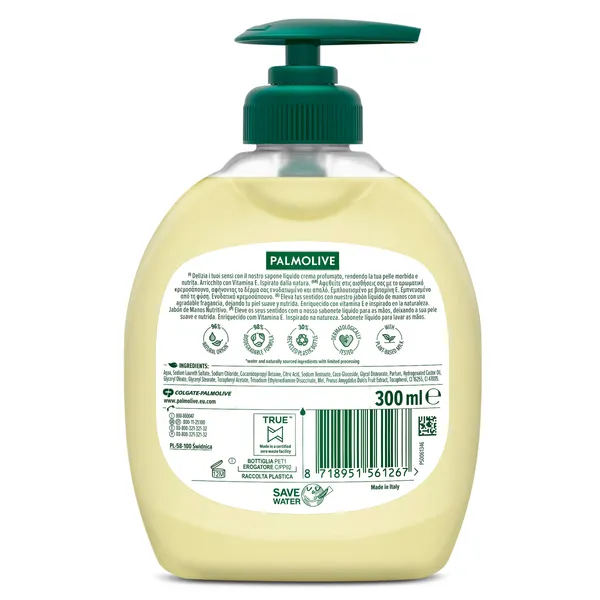 Jabón de manos líquido leche y miel Palmolive bote 300 ml 2