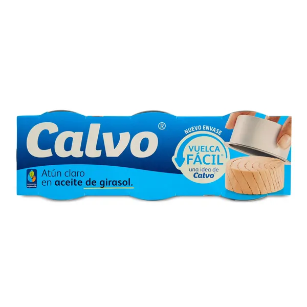 Atún claro en aceite de girasol Calvo 3 x 52 g 2