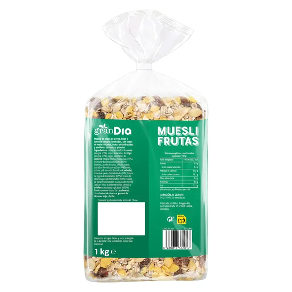 Muesli con frutas Gran Dia 1 Kg 3