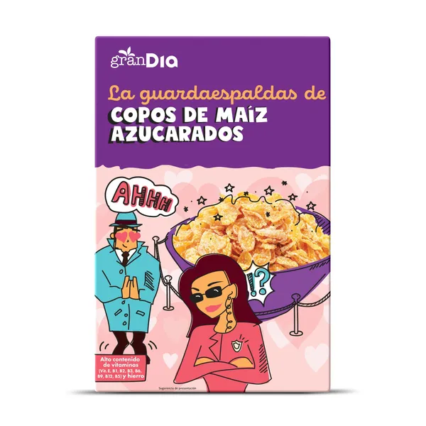Cereales de copos de maíz con azúcar Gran Dia 500 g 2