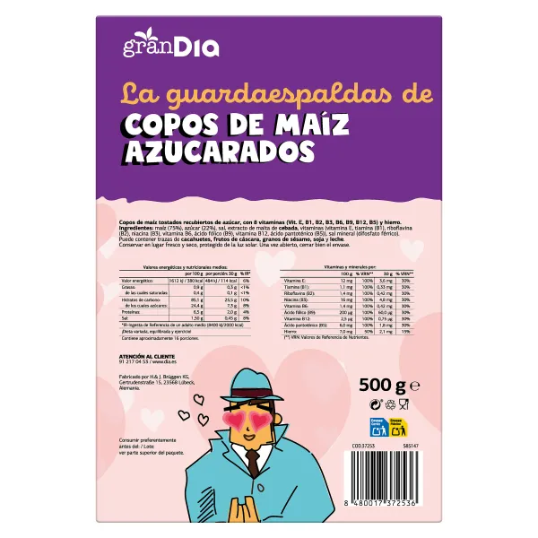 Cereales de copos de maíz con azúcar Gran Dia 500 g 4