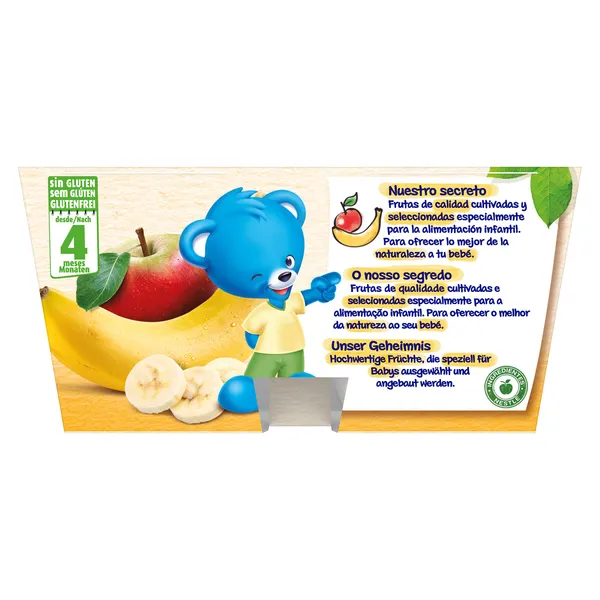 Puré de manzana y plátano Nestlé pack 4 x 100 g 5