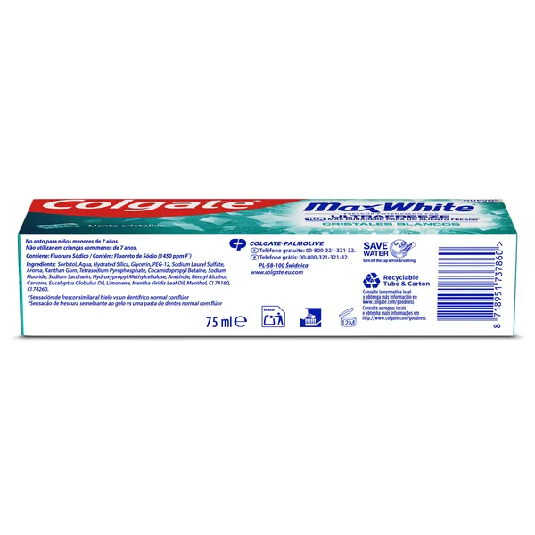 Pasta de dientes blanqueadora Colgate Max White 75 ml 3