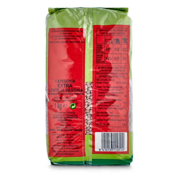 Lentejas pardinas La Asturiana 1 Kg 2