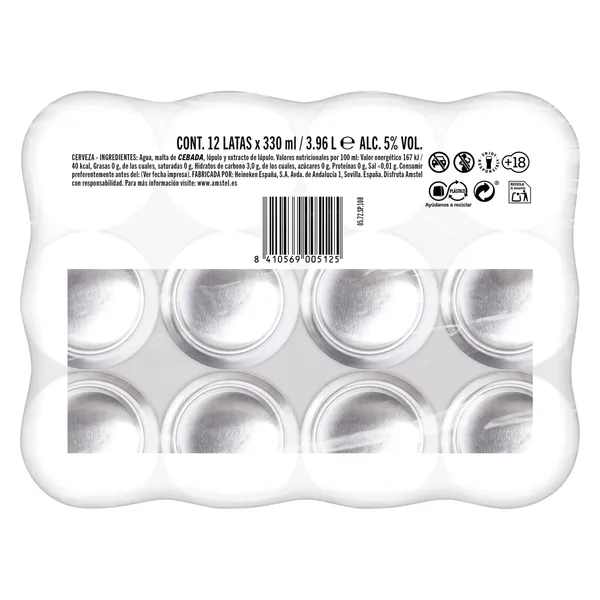 Cerveza Amstel pack 12 x 33 cl 3