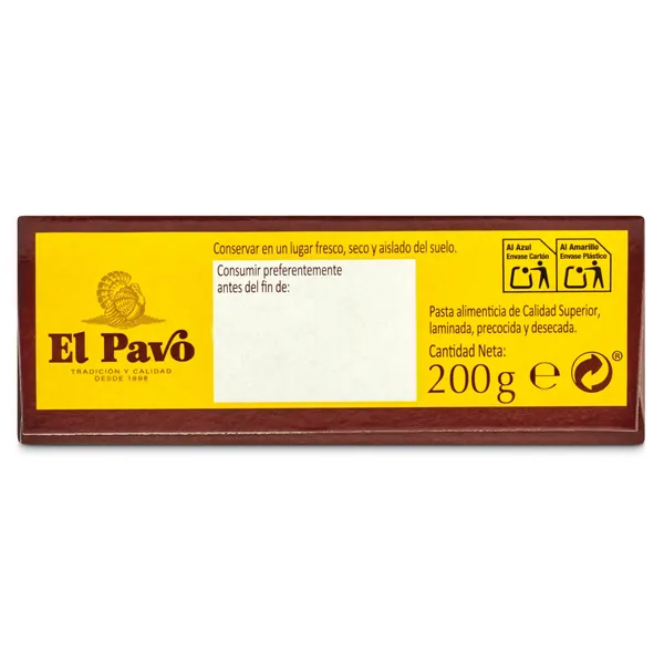 Placas para lasaña El pavo 200 g 4
