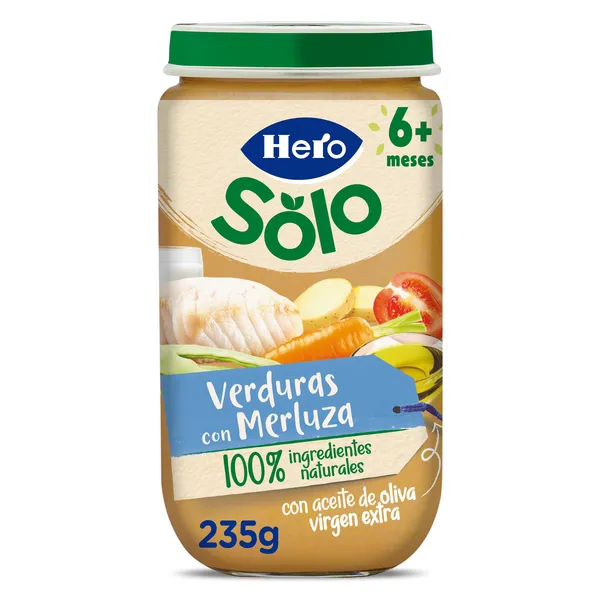 Puré de verduritas con merluza Hero 235 g 2