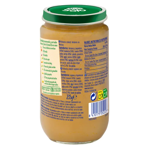 Puré de verduritas con merluza Hero 235 g 3